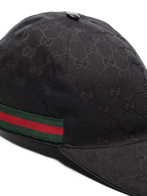 Casquette Original GG toile bande Web noir
